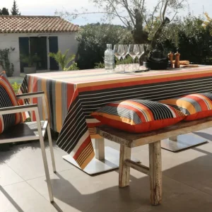 Sud Etoffe Nappes<Nappe enduite Cannes Flamingo,