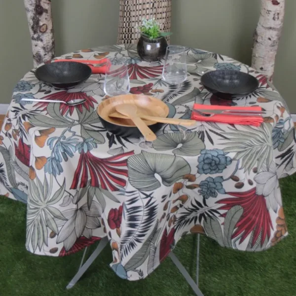 Sud Etoffe Nappes<Nappe enduite Citrouille Lombok,