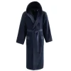 SENSEI Peignoirs<Peignoir à capuche uni Boxer Bleu Nuit,