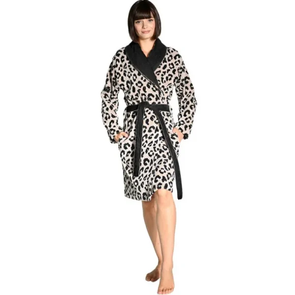 SENSEI Peignoirs<Peignoir col châle velours mi-long Baghera,