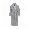 SENSEI Peignoirs<Peignoir de bain mixte col châle Gris Perle Sensoft,