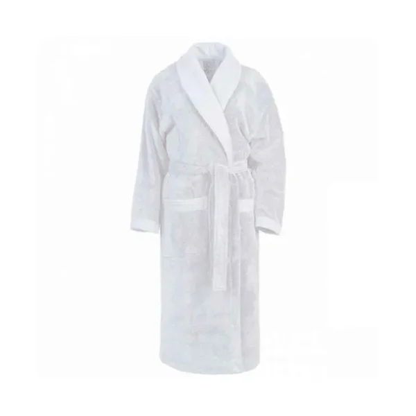 SENSEI Peignoirs<Peignoir de bain mixte col châle Blanc Sensoft,