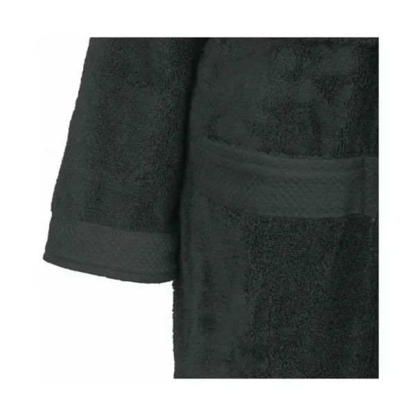 SENSEI Peignoirs<Peignoir de bain mixte col châle Anthracite Sensoft,