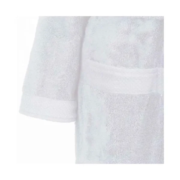 SENSEI Peignoirs<Peignoir de bain mixte col châle Blanc Sensoft,