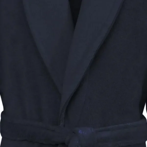SENSEI Peignoirs<Peignoir mixte col châle Bleu Nuit Sensoft,
