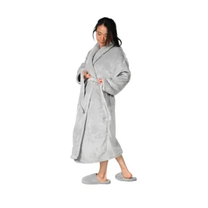 SENSEI Peignoirs<Peignoir mixte Polaire Bolsta Gris Cendré,