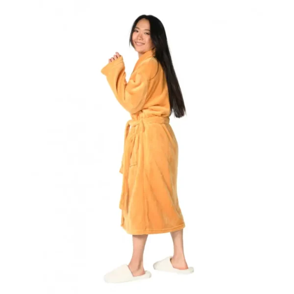 SENSEI Peignoirs<Peignoir polaire Komo Caramel,