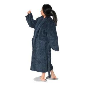 SENSEI Peignoirs<Peignoir polaire Warm Wool Bleu Nuit,