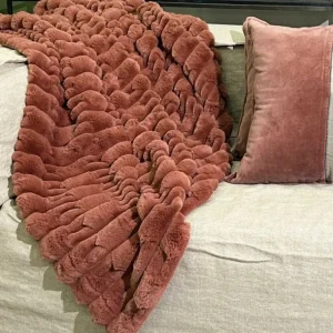 Sud Etoffe Plaids Et Couvre-Lits<Plaid Eclat Bois de Rose,