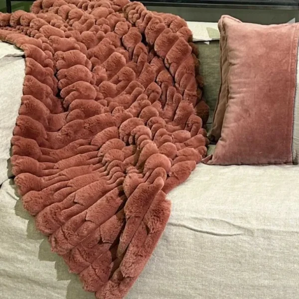 Sud Etoffe Plaids Et Couvre-Lits<Plaid Eclat Bois de Rose,