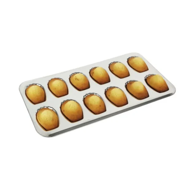 GOBEL Moules À Pâtisserie<Plaque 12 madeleines en fer blanc,