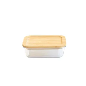 PEBBLY Boîtes Hermétiques<Plat en verre couvercle bambou empilable,