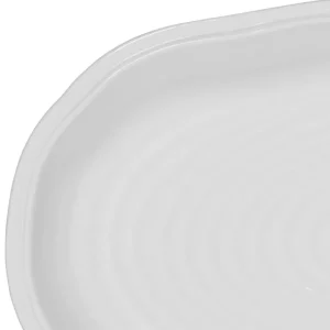 Côté Table Les Plats De Service<Plat ovale en faïence blanc 43 x 24 cm Darcy,