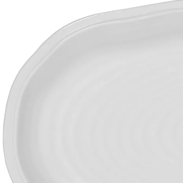 Côté Table Les Plats De Service<Plat ovale en faïence blanc 43 x 24 cm Darcy,