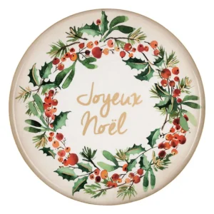 Côté Table Les Plateaux<Plateau en fer 35 cm Joyeux Noël,