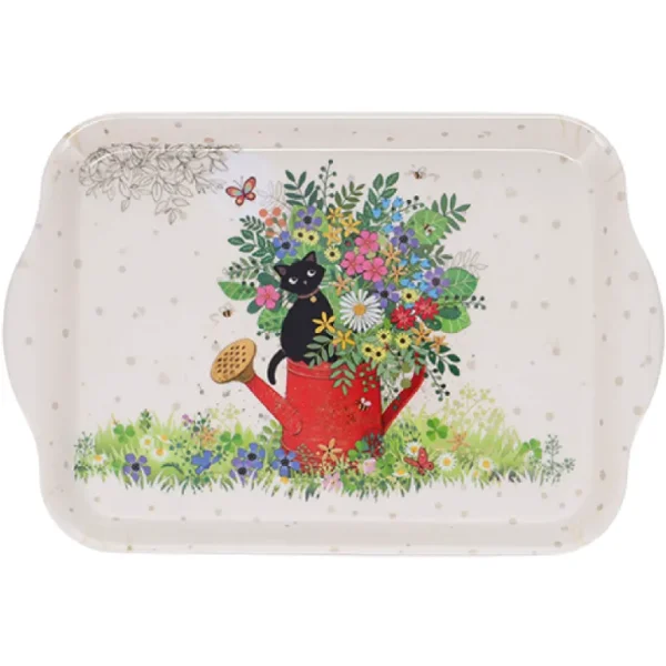 Kiub Les Plateaux<Plateau en mélamine Bug Art Chaton Arrosoir,