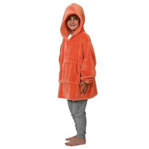 Enfant SENSEI Le Textile Pour Enfant<Poncho polaire pour enfant à capuche Ginger Corail,