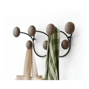 Umbra Objets Insolites<Porte manteau  bois noir 7 crochets Dotsy,