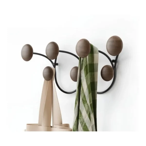 Umbra Objets Insolites<Porte manteau  bois noir 7 crochets Dotsy,
