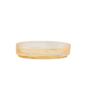 Andrea House Coin Lavabo<Porte-savon Strié Gold en verre,
