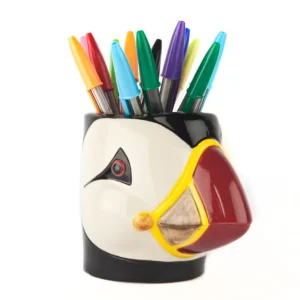 Quail Ceramics UK Vases | Objets Insolites<Pot à crayon Macareux,