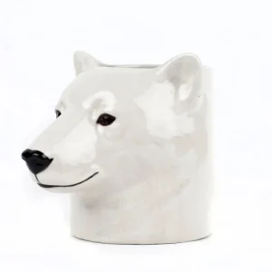 Quail Ceramics UK Vases | Objets Insolites<Pot à crayon Ours polaire,