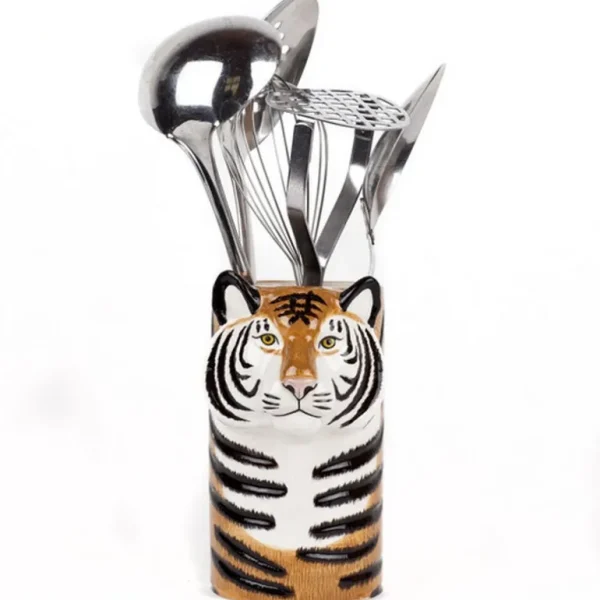 Quail Ceramics UK Vases | Objets Insolites<Pot à ustensiles Tigre,