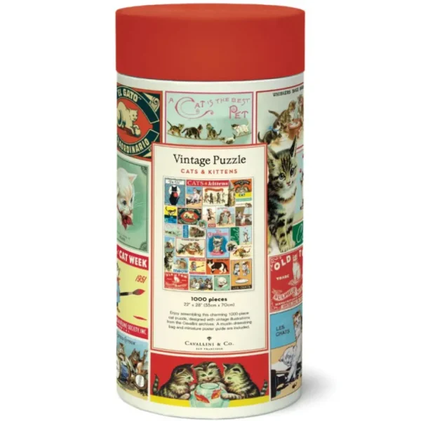Cavallini & Co Les Jeux D'Intérieur<Puzzle 1000 pièces Chats,