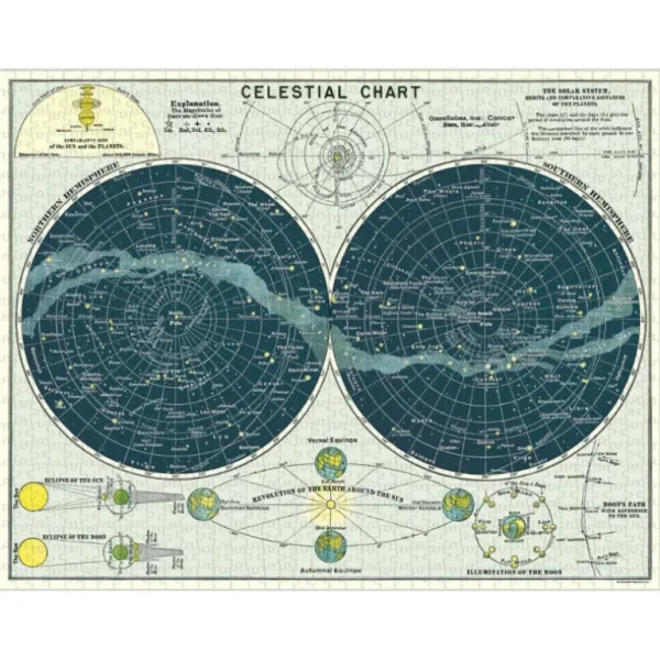 Cavallini & Co Les Jeux D'Intérieur<Puzzle 1000 pièces Céleste,
