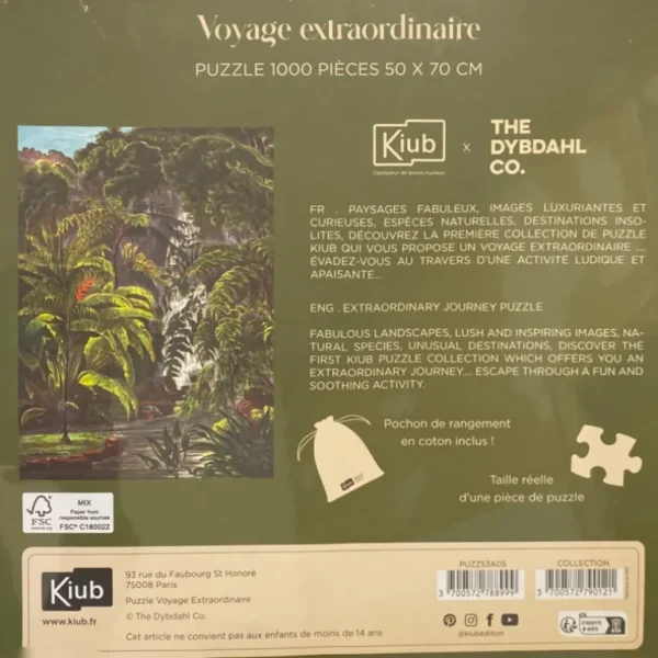 Kiub Les Jeux D'Intérieur<Puzzle de 1000 pièces Cascade,