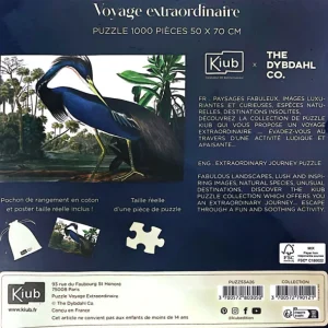 Kiub Les Jeux D'Intérieur<Puzzle de 1000 pièces Grue Bleue,