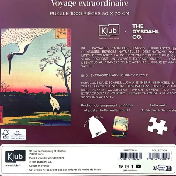 Kiub Les Jeux D'Intérieur<Puzzle de 1000 pièces Grues,