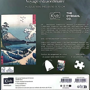 Kiub Les Jeux D'Intérieur<Puzzle de 1000 pièces Mont Fuji et les Vagues,