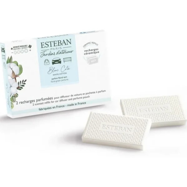 ESTEBAN Diffuseurs De Parfum D'Intérieur<Recharge parfumée pour diffuseur de voiture Blanc Coton,