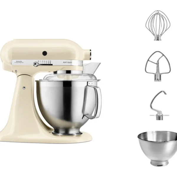 KITCHENAID Robots<Robot Artisan Crème 5KSM185PSEAC,