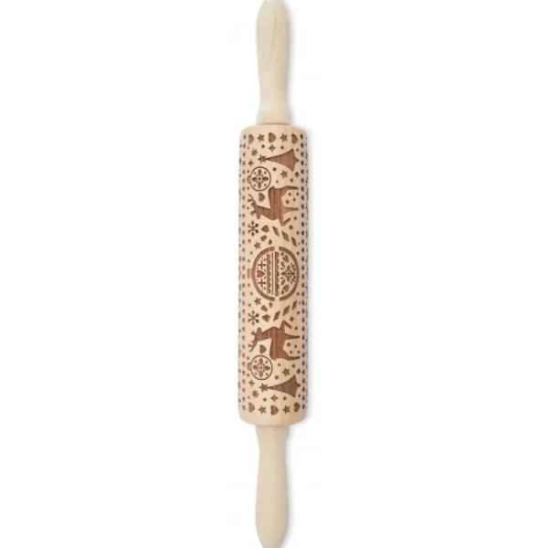 ScrapCooking Ustensiles En Bois | Rouleaux À Patisserie<Rouleau empreinte bois Xmas,