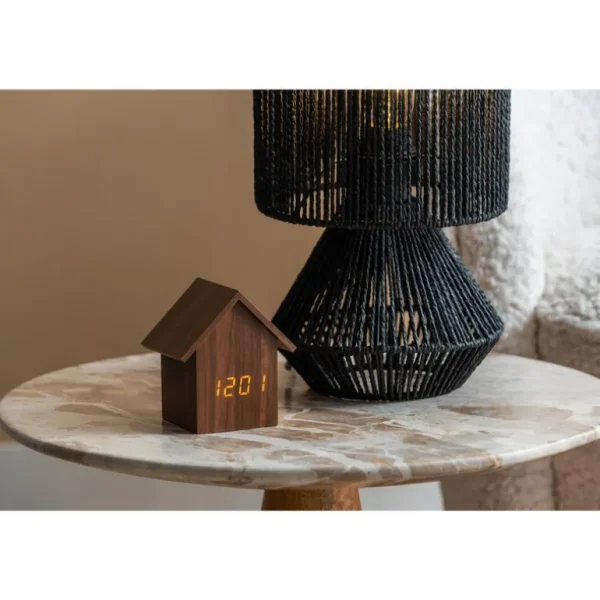KARLSSON Horloges<Réveil Maison Dark Wood,