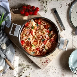 CRISTEL Sauteuses Inox<Sauteuse 28cm inox strate amovible,