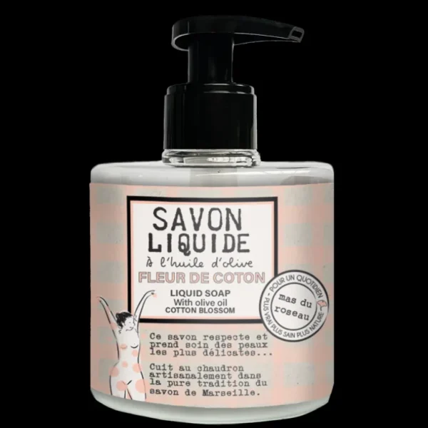 mas du roseau Les Soins<Savon Liquide Fleur de Coton,