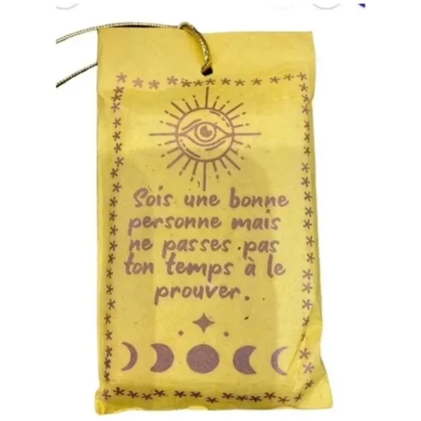 mas du roseau Les Soins<Savon Message Pensée Positive couleur Jaune,