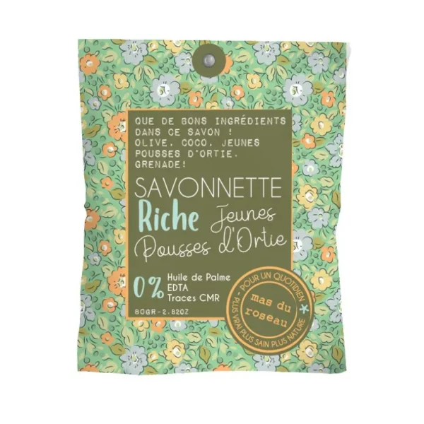 mas du roseau Les Soins | Coin Lavabo<Savonnette Riche Jeunes pousses d'ortie,
