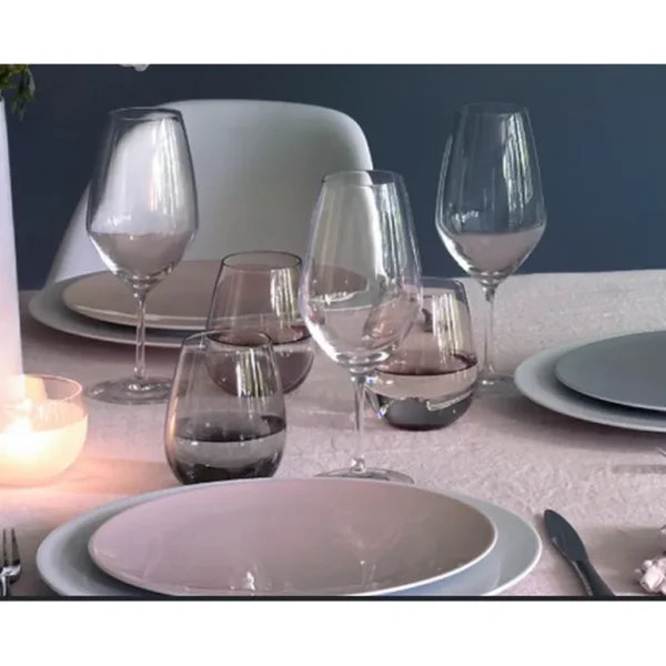 Degrenne Paris Les Assiettes Dessert | Les Assiettes Creuses<Service de table Modulo Gris Perle,