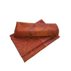 Sud Etoffe Serviettes<Serviette de table Bird Burnt Orange,