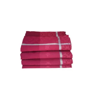 Sud Etoffe Serviettes<Serviette de table Réveillon Rouge,