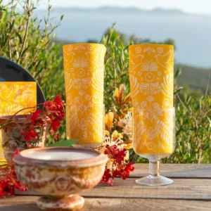 Françoise PAVIOT Serviettes En Papier<Serviettes en papier Amazonia Jaune,
