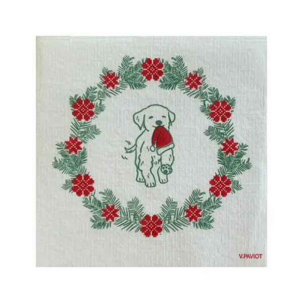 Françoise PAVIOT Serviettes En Papier<Serviettes en papier Chien Bonnet,