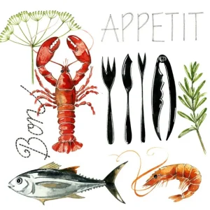 PaperProduct Design Serviettes En Papier<20 serviettes en papier Fish Food,