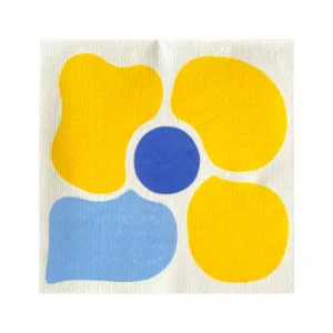 Françoise PAVIOT Serviettes En Papier<Serviettes en papier Fleur Pop Jaune,