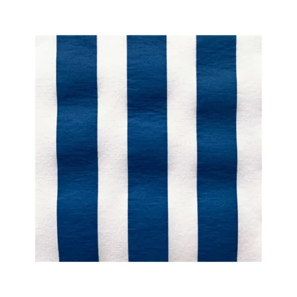 Françoise PAVIOT Serviettes En Papier<Serviettes en papier Rayure Bleue,