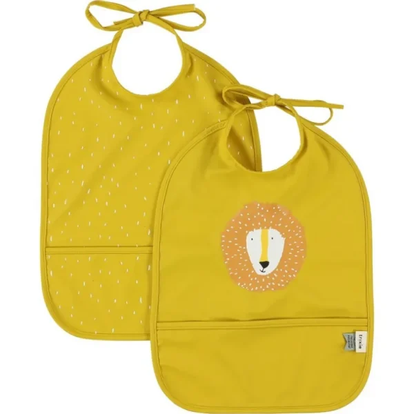 Enfant Trixie Le Textile Pour Enfant<Set 2 bavoirs imperméables Mr Lion,